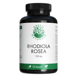 Green Naturals Rhodiola Rosea 500 mg cápsulas de alta dose, 120 unidades