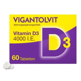 Vigantolvit 4.000 UI comprimidos de vitamina D3, 60 unidades