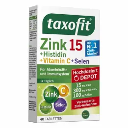 Taxofit Comprimidos Zinco + Histidina + Selênio Depot, 40 unid