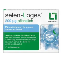 Comprimidos revestidos por película vegetais Selenium-Loges 200 µg, 60 unid