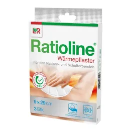 Remendos térmicos Ratioline pescoço / ombro 9x29 cm, 3 unidades