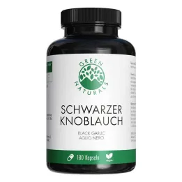 Green Naturals alho preto 600 mg com saco Kps, 180 unidades