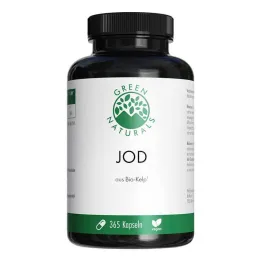Green Naturals Iodo de algas orgânicas cápsulas de 200 µg, 365 unidades