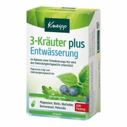 Kneipp 3-herb plus cápsulas de drenagem, 60 unidades