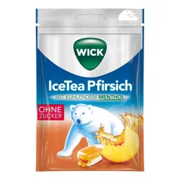WICK Doces Icetea de pêssego sem açúcar, 72 g
