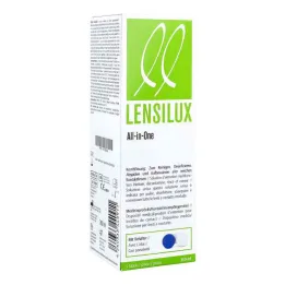 Solução combinada Lensilux All in One + recipiente para lentes de contato brancas, 360 ml