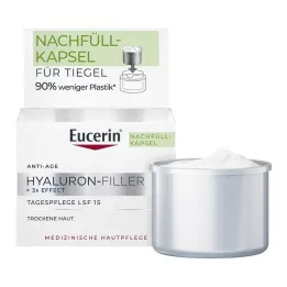 Eucerin Hyaluron-Filler creme de dia para pele seca com LSF 15, 50 ml