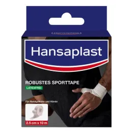 Fita desportiva robusta Hansaplast 2,5 cmx10 m branca, 1 peça