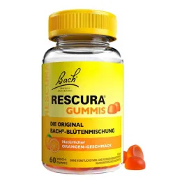 Bach Flowers Original Rescura Gomas Laranja, 60 unidades