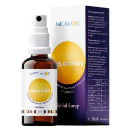 MELATONIN ASHWAGANDHA Mediakos Sleep Spray vegano 20 ml spray, 20 ml