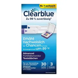 Varetas de teste para monitor de fertilidade Clearblue 30 + 3, 33 unidades