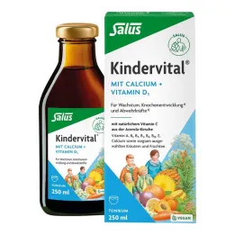 Kindervital com cálcio + D3 tônico Salus, 250 ml