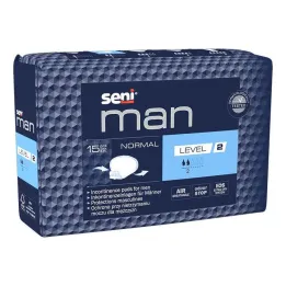Almofada para incontinência Seni® Man nível normal 2, 15 peças