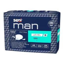 Almofada para incontinência Seni® Man extra nível 3, 15 peças