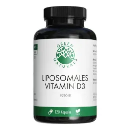 Green Naturals Cápsulas lipossomais de vitamina D3 em altas doses, 120 peças