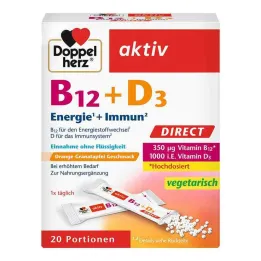 Doppelherz B12 + D3 Pellets Diretos, 20 unid