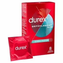 DUREX Preservativos finos com sensação real, 8 peças