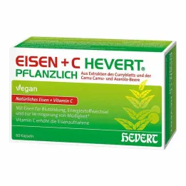 Cápsulas vegetais Iron + C Hevert, 60 peças
