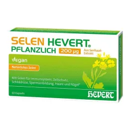 Cápsulas de 200 µg à base de plantas de Selenium Hevert, 60 unidades