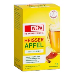 Wepa maçã quente + vitamina C em pó, 10X10 g