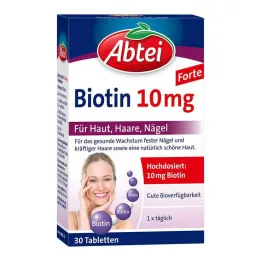 Comprimidos Abbey Biotin 10 mg, 30 unidades