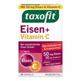 cápsulas de ferro + vitamina C taxofit®, 40 unidades