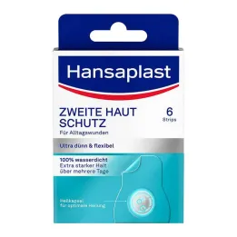 Hansaplast segundo adesivo de proteção da pele, 6 peças