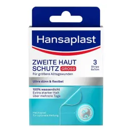 Hansaplast emplastro de proteção para segunda pele grande, 3 peças