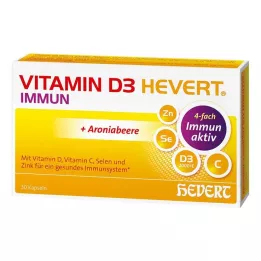 VITAMIN D3 HEVERT Cápsulas imunológicas, 30 unidades