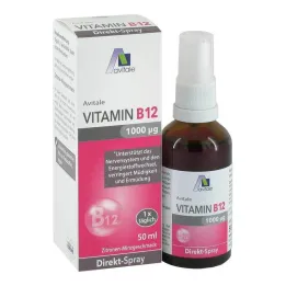 Vitamina B12 1000 µg spray direto, 50 ml