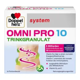 Sistema Doppelherz Omni Pro 10 em grânulos para beber, 20 comprimidos