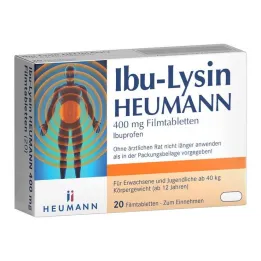 Ibu-Lisina Heumann 400 mg comprimidos revestidos por película, 20 comprimidos