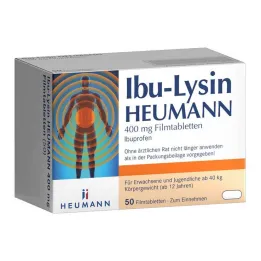 Ibu-Lisina Heumann 400 mg comprimidos revestidos por película, 50 comprimidos
