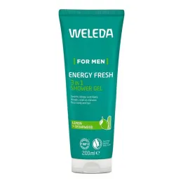 Weleda for Men Gel de banho Energy Fresh 3 em 1, 200 ml
