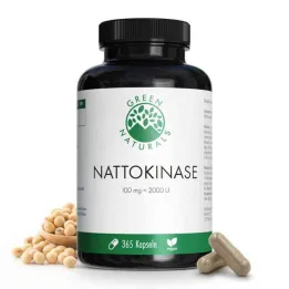 Green Naturals Nattokinase 100 mg cápsulas veganas (365 peças)
