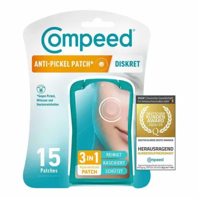 Compeed adesivo anti-espinhas discreto, 15 unidades