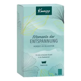 Conjunto de presente de momentos de relaxamento com cristais de banho Kneipp, 3x60 g