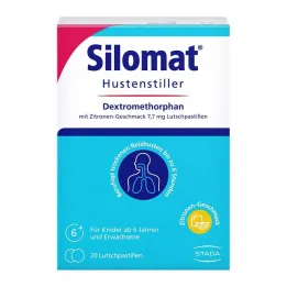 Supressor de tosse Silomat DMP pastilhas de limão, 20 unidades