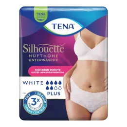 Calças para incontinência Tena Silhouette Plus L brancas, 10 unidades