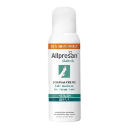 Allpresan diabético Inten.+ Reparação com creme espuma de ureia, 125 ml