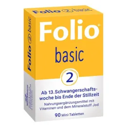 Comprimidos revestidos por película básicos Folio 2, 90 unidades