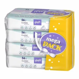 Bella baby Happy lenços umedecidos sensíveis, 4x56 peças