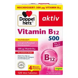 Doppelherz Vitamina B12 500 comprimidos, 120 unid