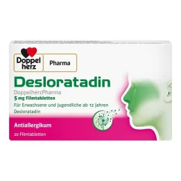 Desloratadina Doppelherzpharma 5 mg comprimidos revestidos por película, 20 unidades