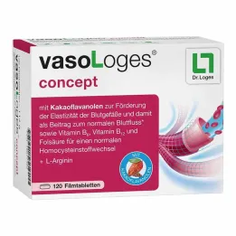 Comprimidos revestidos por película conceito Vasologes, 120 unidades