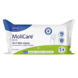 Toalhetes húmidos Molicare Skin 3 em 1, 30 unid