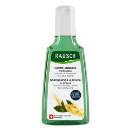 Shampoo de cafeína Rausch com ginseng, 200 ml