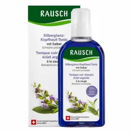 Tônico para couro cabeludo com brilho prateado Rausch com sálvia, 200 ml