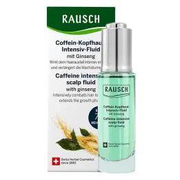 Fluido intensivo de cafeína para couro cabeludo Rausch com Ginseng, 30 ml