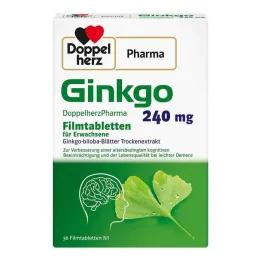 Ginkgo DoppelherzPharma 240 mg comprimidos revestidos por película, 30 comprimidos